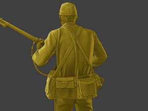 Japanese soldier ww2 Run3 J2 3D-printmodel