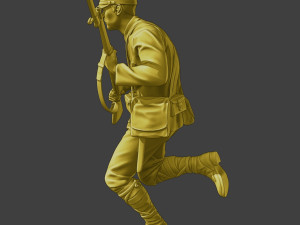 Japanese soldier ww2 Run3 J2 3D-printmodel