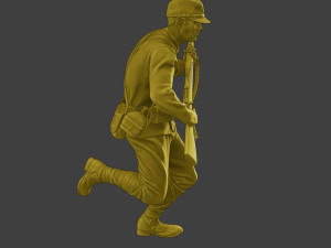 Japanese soldier ww2 Run3 J2 3D-printmodel
