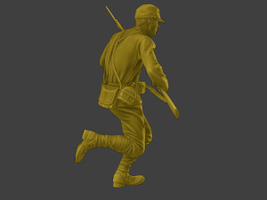 Japanese soldier ww2 Run3 J2 3D-printmodel