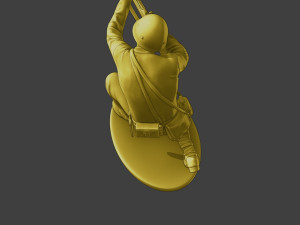 Japanese soldier ww2 Shoot Crouch J2 3D Print Model