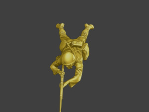 Japanese soldier ww2 Shoot Lying J2 Modèles 3D en vedette