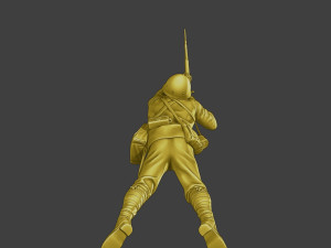 Japanese soldier ww2 Shoot Lying J2 Modèles 3D en vedette