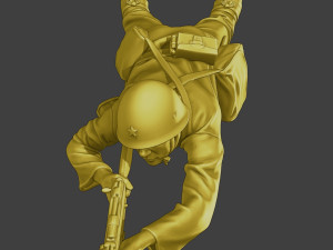 Japanese soldier ww2 Shoot Lying J2 Modèles 3D en vedette