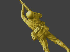 Japanese soldier ww2 Shoot Lying J2 Modèles 3D en vedette