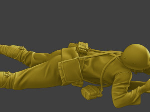 Japanese soldier ww2 Shoot Lying J2 Modèles 3D en vedette