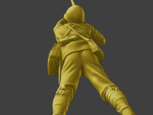 Japanese soldier ww2 Shoot Lying J2 Modèles 3D en vedette