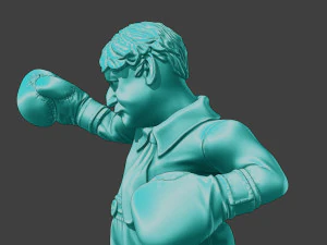 Boris Johnson boxing Meme 3D Print Model