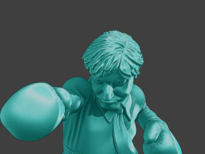 Boris Johnson boxing Meme 3D Print Model