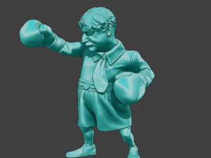 Boris Johnson boxing Meme 3D Print Model