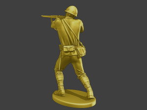 Japanese soldier ww2 Shoot Stand J2 Model Cetak 3D