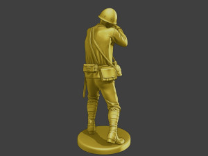 Japanese soldier ww2 Shoot Stand J2 Model Cetak 3D