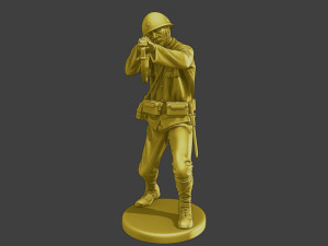Japanese soldier ww2 Shoot Stand J2 Model Cetak 3D
