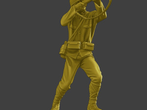 Japanese soldier ww2 Shoot Stand J2 Model Cetak 3D