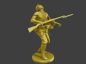 Japanese soldier ww2 Shooted J2 3Dプリントモデル