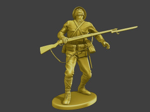 Japanese soldier ww2 Shooted J2 3Dプリントモデル