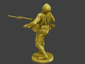 Japanese soldier ww2 Shooted J2 3Dプリントモデル