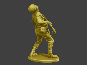Japanese soldier ww2 Shooted J2 3Dプリントモデル