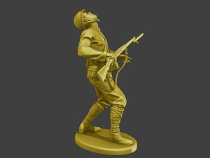 Japanese soldier ww2 Shooted J2 3Dプリントモデル