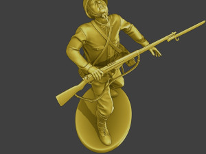 Japanese soldier ww2 Shooted J2 3Dプリントモデル