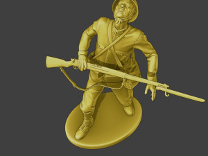 Japanese soldier ww2 Shooted J2 3Dプリントモデル