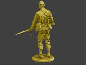 Japanese soldier ww2 Stand J2 3D Print Model
