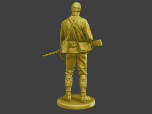 Japanese soldier ww2 Stand J2 3D Print Model