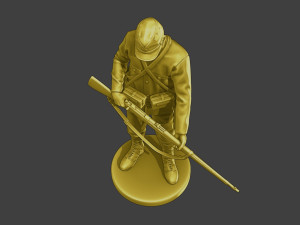 Japanese soldier ww2 Stand J2 3D Print Model