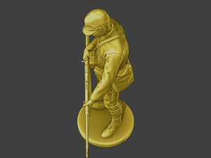 Japanese soldier ww2 Stand J2 3D Print Model