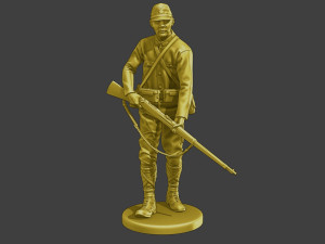 Japanese soldier ww2 Walk J2 3Dプリントモデル
