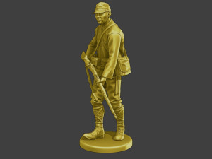 Japanese soldier ww2 Walk J2 3Dプリントモデル