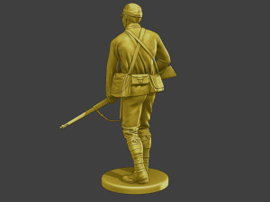 Japanese soldier ww2 Walk J2 3Dプリントモデル