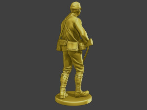 Japanese soldier ww2 Walk J2 3Dプリントモデル