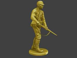 Japanese soldier ww2 Walk J2 3Dプリントモデル