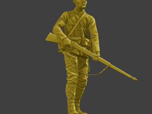 Japanese soldier ww2 Walk J2 3Dプリントモデル