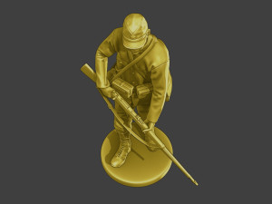 Japanese soldier ww2 Walk J2 3Dプリントモデル