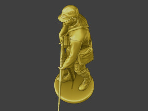 Japanese soldier ww2 Walk J2 3Dプリントモデル