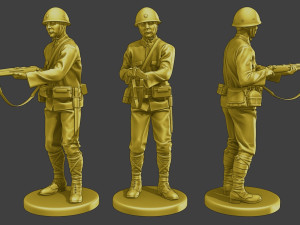 Japanese soldiers ww2 J2 Pack1 Model do druku 3D