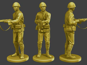 Japanese soldiers ww2 J2 Pack1 3D Print Model