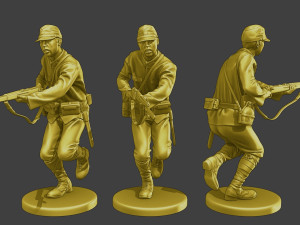 Japanese soldiers ww2 J2 Pack1 Model do druku 3D