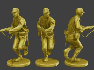 Japanese soldiers ww2 J2 Pack1 3D Print Model