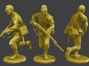 Japanese soldiers ww2 J2 Pack1 Model do druku 3D