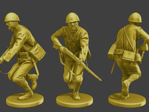 Japanese soldiers ww2 J2 Pack1 3D Print Model