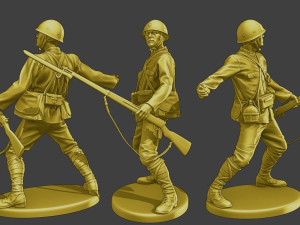 Japanese soldiers ww2 J2 Pack1 Model do druku 3D