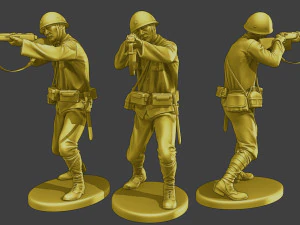 Japanese soldiers ww2 J2 Pack2 3D Print Model
