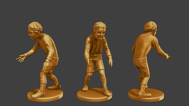 Ww2 Casual Boy CB1 002 Model do druku 3D .c4d .max .obj .3ds .fbx .stl .blend 