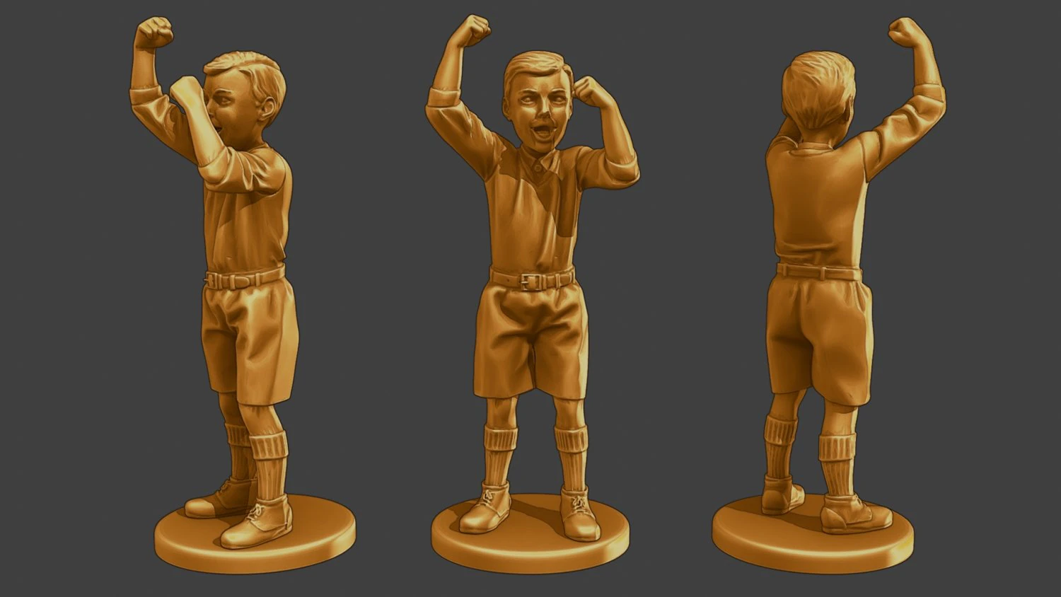 Ww2 Casual Boy CB1 008 3D Print Model .c4d .max .obj .3ds .fbx .stl .blend 