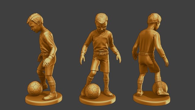Ww2 Casual Boy CB1 010 3D-printmodel .c4d .max .obj .3ds .fbx .stl .blend 