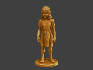 Ww2 Casual Girl CG1 001 3D Print Model