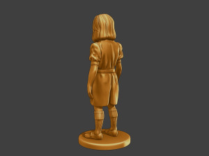 Ww2 Casual Girl CG1 001 3D 打印模型